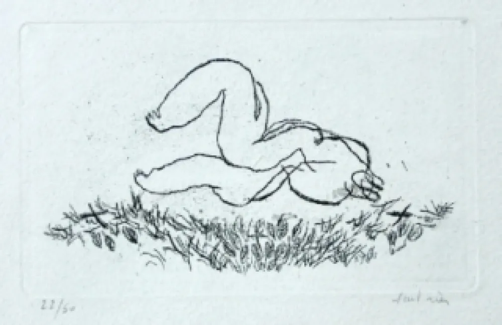 Ets En Aquatint Fautrier - Alleluiah - Petit nu L