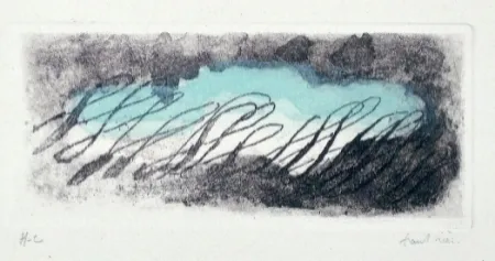 Ets En Aquatint Fautrier - Eclaircie verte