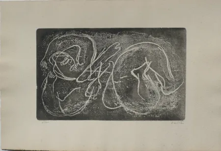 Ets En Aquatint Fautrier - Femme étendue I