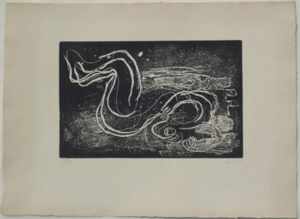 Ets En Aquatint Fautrier - Femme étendue III