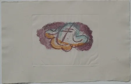 Ets En Aquatint Fautrier - L'otage aux mains II