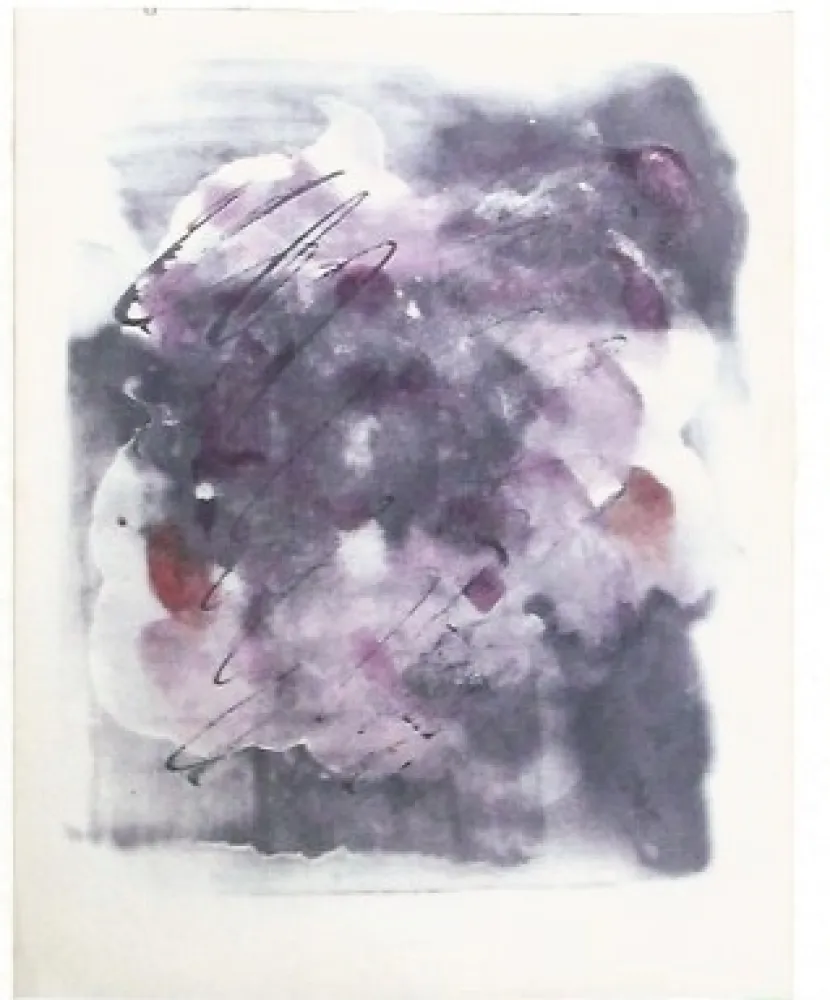 Zeefdruk Fautrier - Paroles paintes