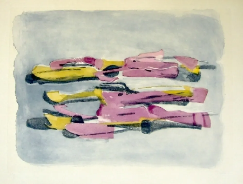 Ets En Aquatint Fautrier - Paysage