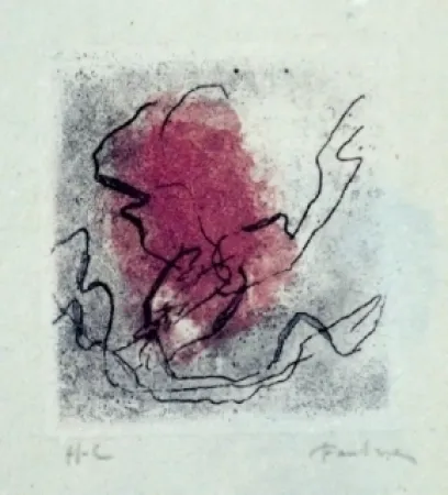 Ets En Aquatint Fautrier - Paysage de Provence