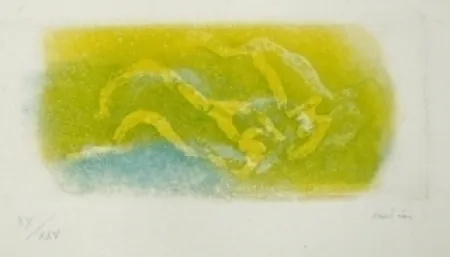 Ets En Aquatint Fautrier - Paysage du midi