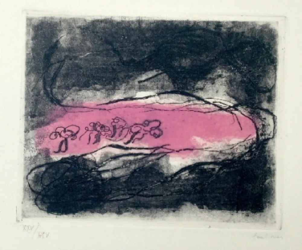 Ets En Aquatint Fautrier - Paysages sombres