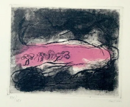 Ets En Aquatint Fautrier - Paysages sombres