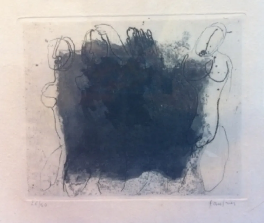 Ets En Aquatint Fautrier - Quatre nus violets