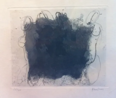 Ets En Aquatint Fautrier - Quatre nus violets