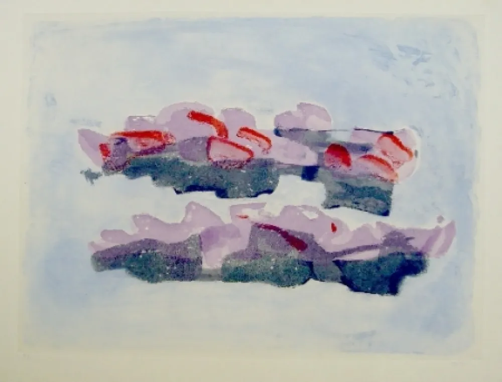 Ets En Aquatint Fautrier - Rochers