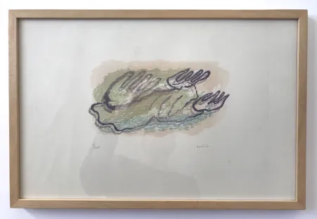 Houtsnede Fautrier - Sans titre (Végétaux)