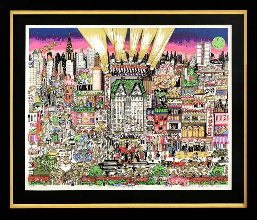 Zeefdruk Fazzino - WEDDING NITE, NEW YORK