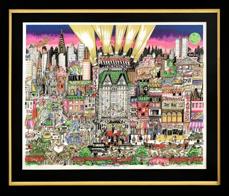 Zeefdruk Fazzino - WEDDING NITE, NEW YORK