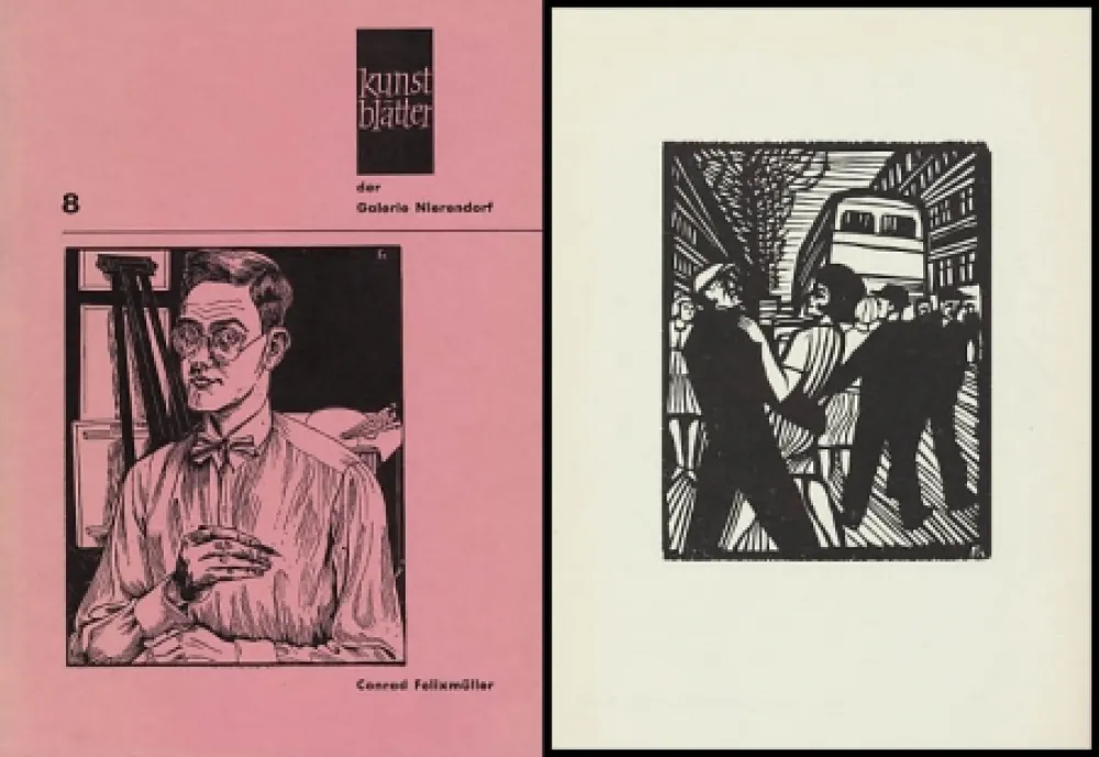 Houtsnede Felixmuller  - Conrad Felixmüller