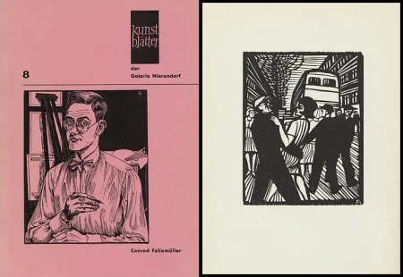 Houtsnede Felixmuller  - Conrad Felixmüller