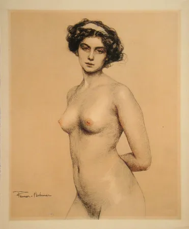 Lithografie Fenner-Behmer - Nude female, 1914