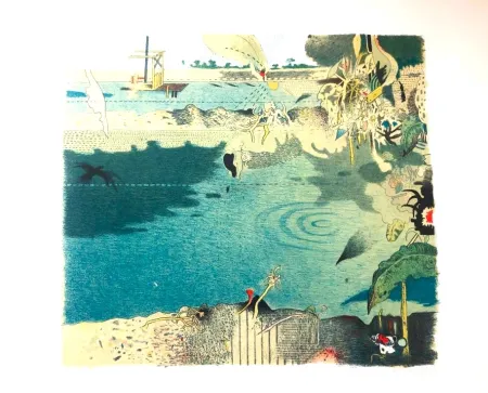 Lithografie Ferroni - Racconto del lago