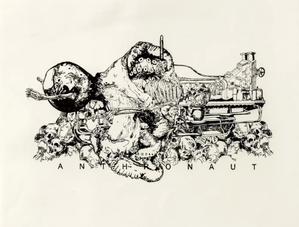 Lithografie Feuerstein - ANTHRONAUT