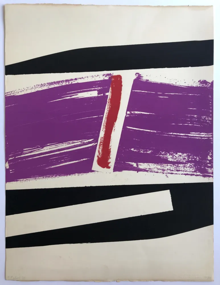 Zeefdruk Fichet - Composition abstraite