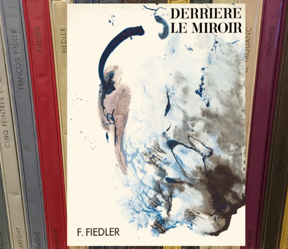 Geïllustreerd Boek Fiedler - FIEDLER. DERRIÈRE LE MIROIR N°129. Octobre 1961. TIRAGE DE LUXE SIGNÉ.