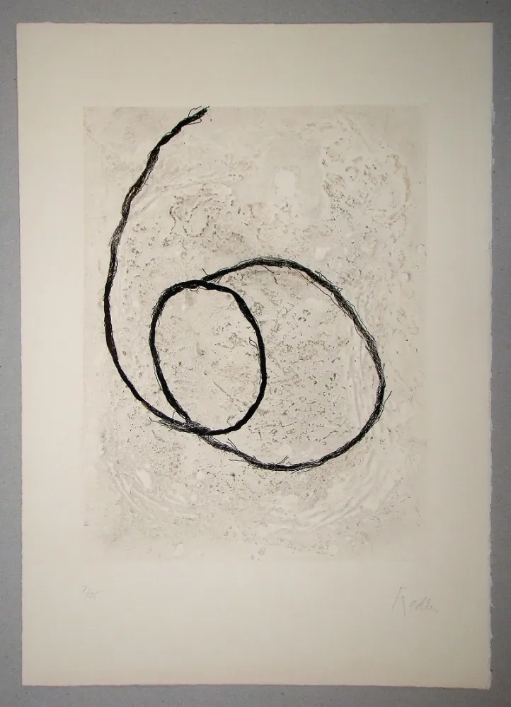 Ets En Aquatint Fiedler - Neige