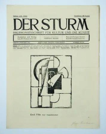 Houtsnede Filla - Kopf (Head)