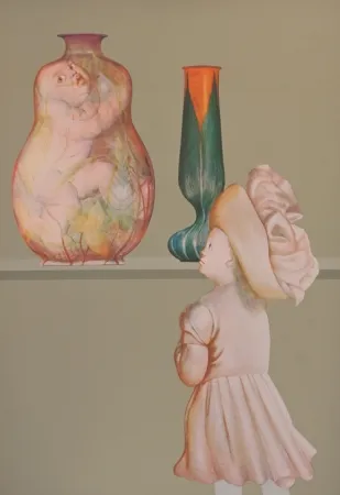 Lithografie Fini - La leçon de fragilité