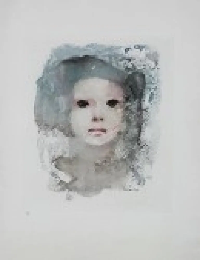 Lithografie Fini - Portrait de Jeune Fille