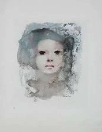 Lithografie Fini - Portrait de Jeune Fille