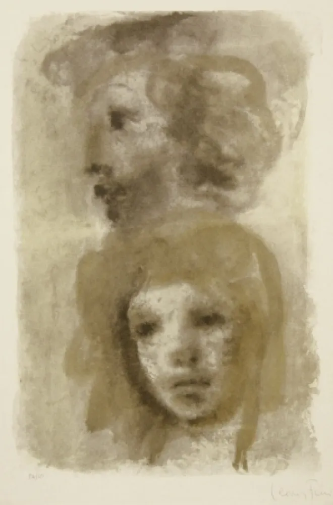Lithografie Fini - Untitled (two portraits)