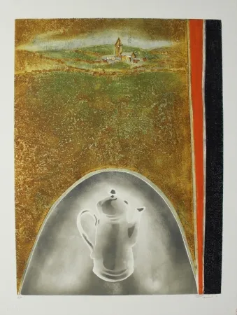 Ets En Aquatint Fiorini - Cafetière