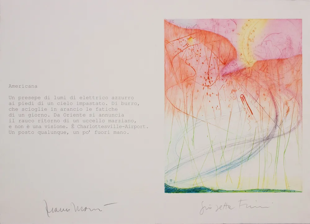 Aquatint Fioroni - Americana