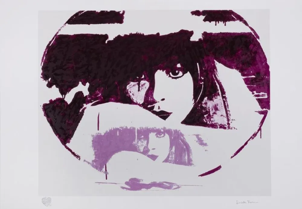 Zeefdruk Fioroni - Doppio liberty, violet