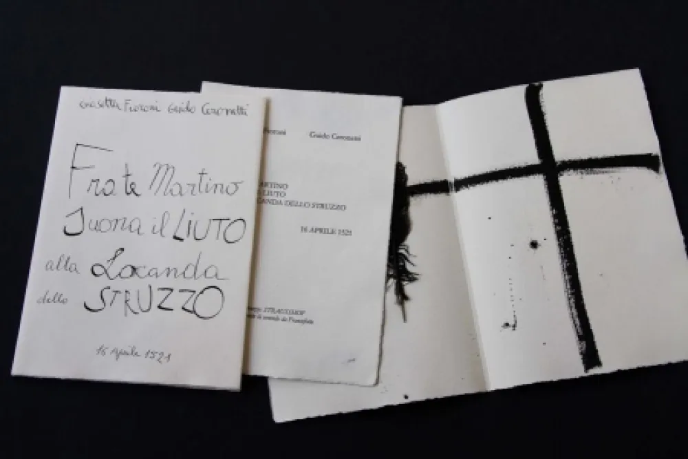 Geïllustreerd Boek Fioroni - Frate Martino suona il liuto alla locanda dello struzzo
