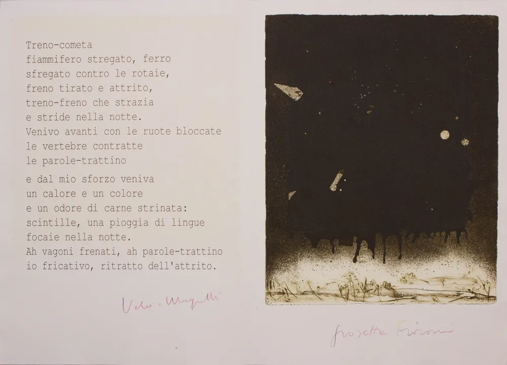 Aquatint Fioroni - Treno-Cometa