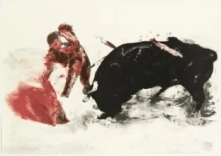 Lithografie Fischl - Corrida 3