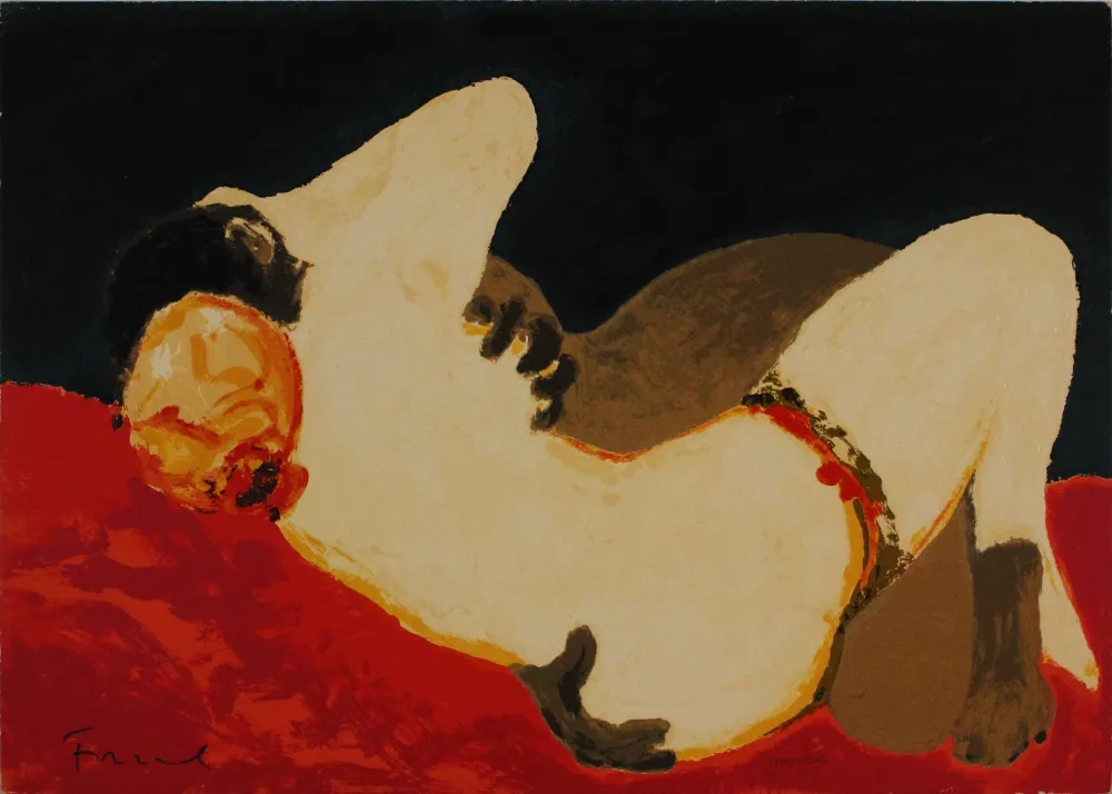 Zeefdruk Fiume - Abbraccio