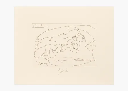 Gravure Flanagan - Mother with suckling child