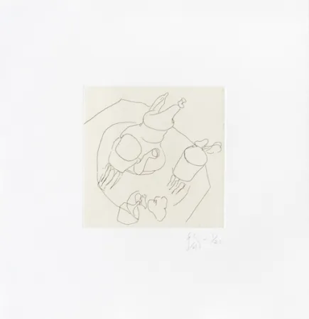 Gravure Flanagan - Teapot and cups