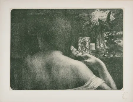 Lithografie Flandrin - La Chevelure, 1898