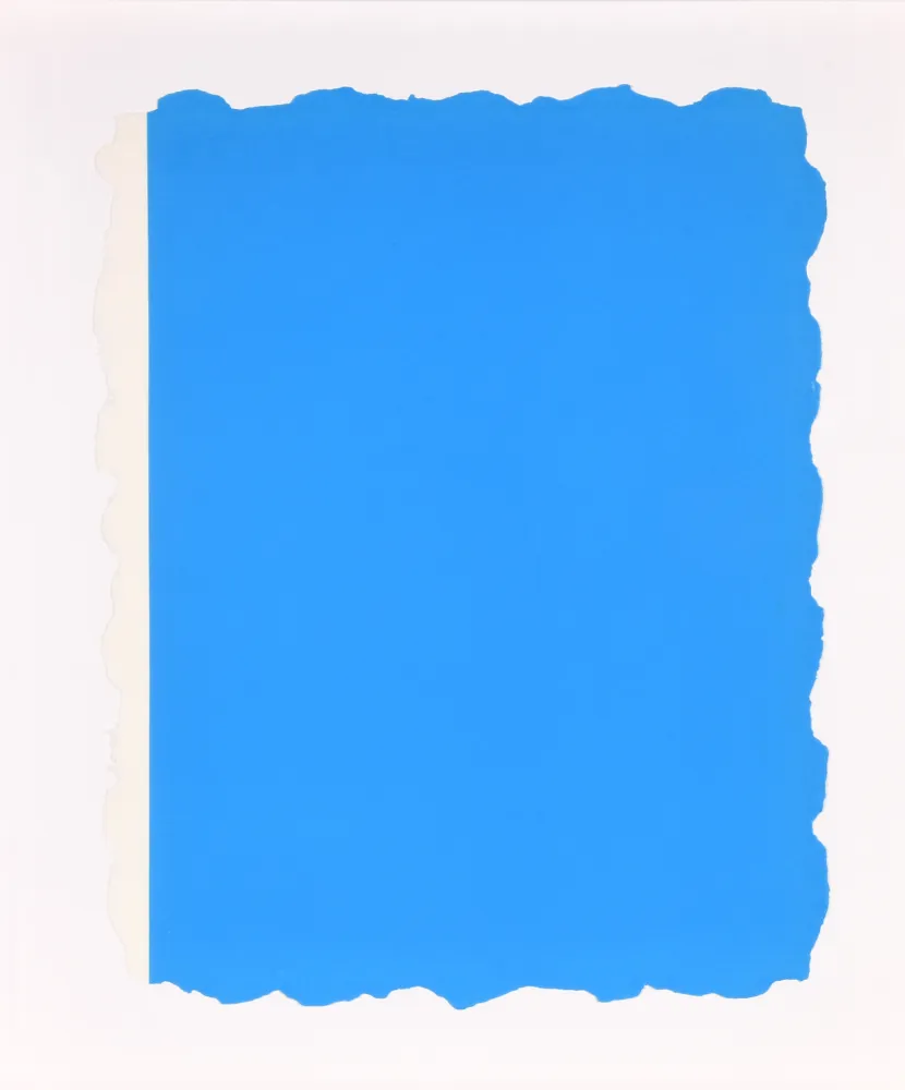 Aquatint Flavin - Untitled, from Sequences - Blue