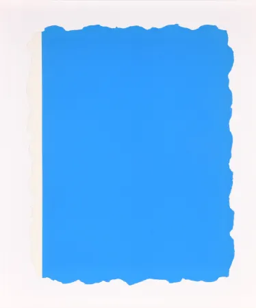 Aquatint Flavin - Untitled, from Sequences - Blue