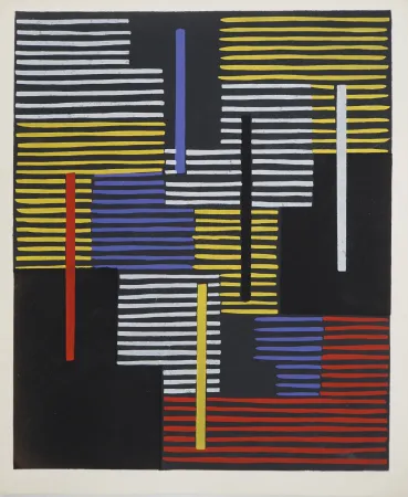 Lithografie Fleischmann - Avant l'Op Art