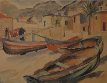 Geen Techniek Fleischmann - (Fischerboote am Strand eines Ortes am Mittelmeer)