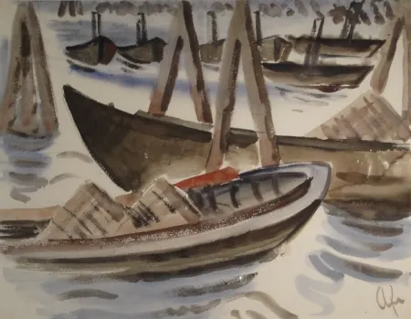 Geen Techniek Fleischmann - Fischerboote im Hafen