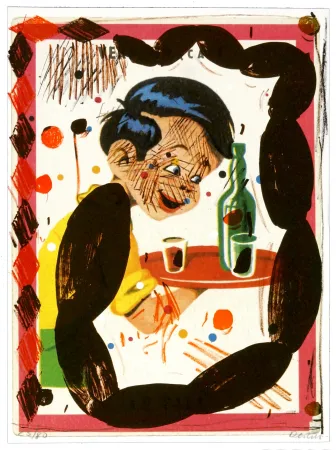 Lithografie Flores - Familia feliz 6