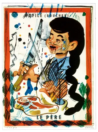 Lithografie Flores - Faufilé (Boucher)