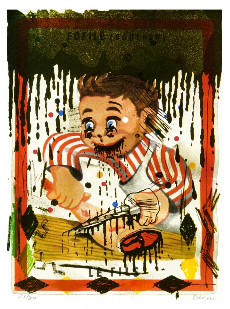 Lithografie Flores - Fofilé (Boucher) 