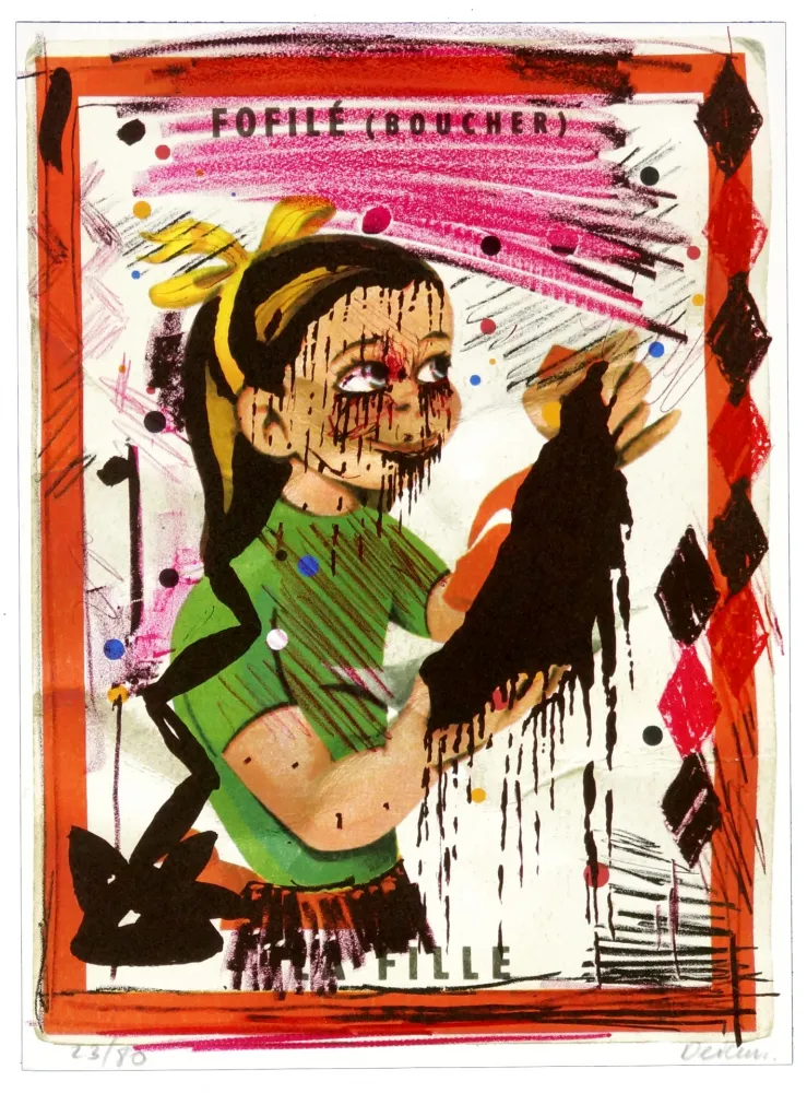 Lithografie Flores - Fofilé (Boucher)