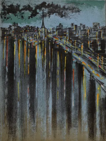 Lithografie Florsheim - La Seine à Paris, 1964.